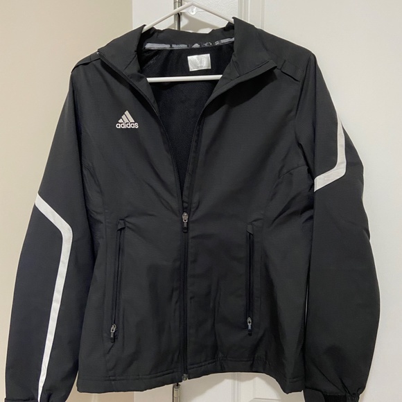 Black Adidas Windbreaker Jacket (Size Small) - Picture 1 of 13